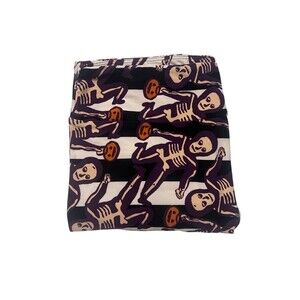 LuLaRoe Leggings TC Skeleton Halloween Print Jack O Lantern Ultra Soft Stretch